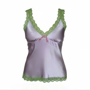 Gold Hawk 100% Silk / Lace Cami